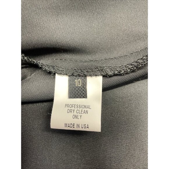 KATHARINE‎ KIDD Womens Black short sleeve mesh drop waist dress size 10 designer - Picture 9 of 12